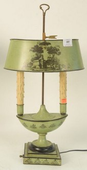 LOUIS XVI STYLE GREEN PAINTED