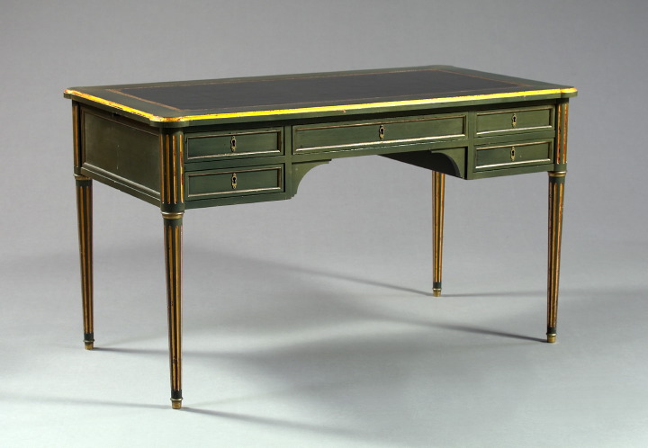 Louis XVI-Style Green-Painted and