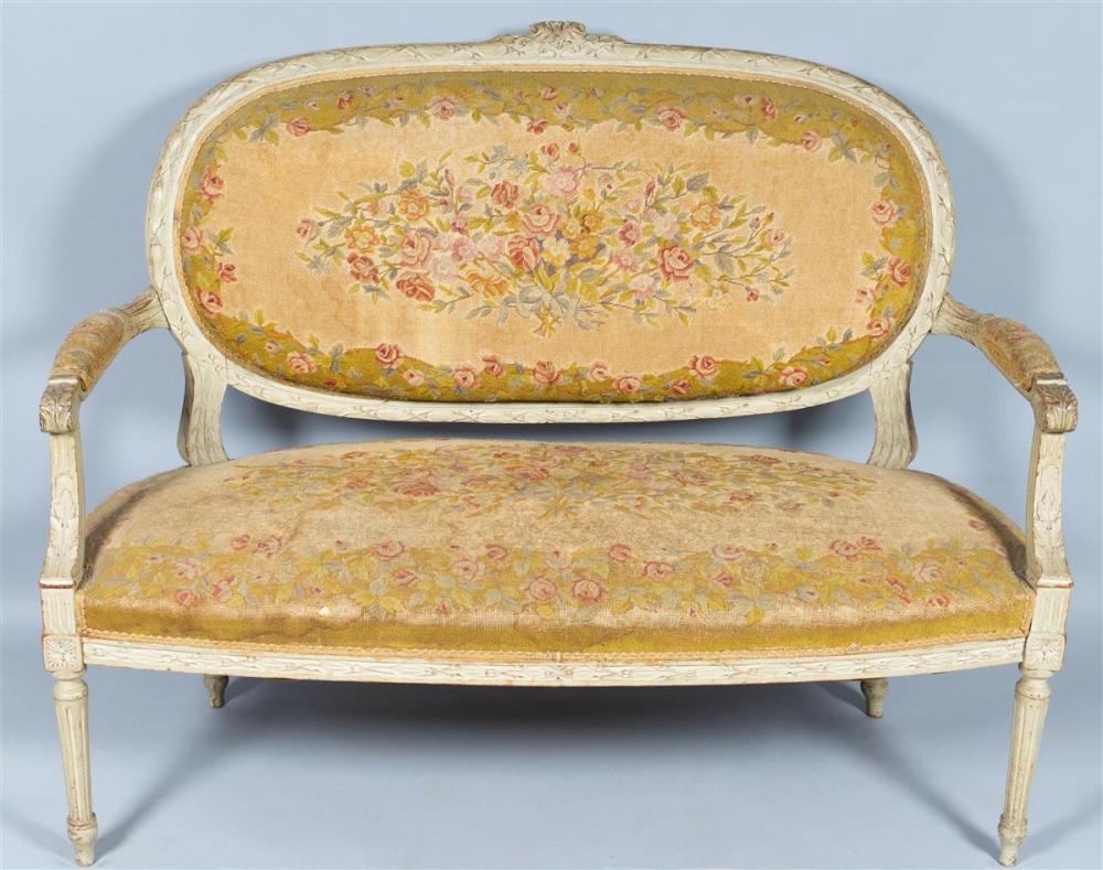 LOUIS XVI STYLE GREY PAINTED