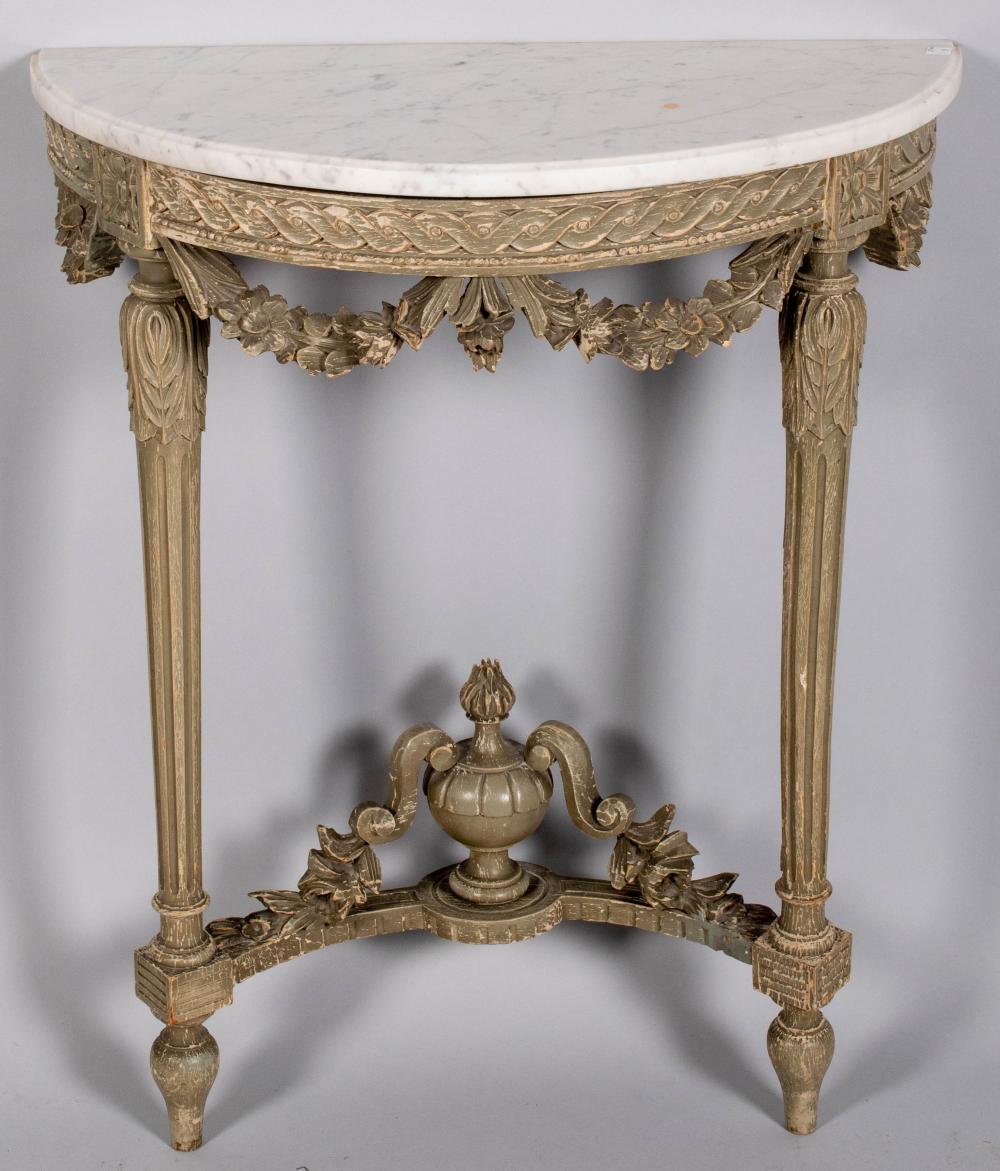 LOUIS XVI STYLE GREY PAINTED