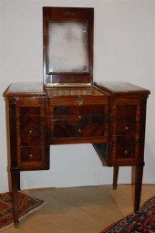 Louis XVI Style Inlaid and Ban