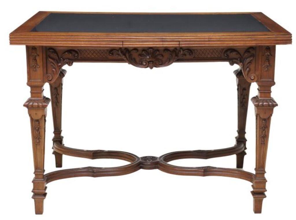 LOUIS XVI STYLE LEATHER INSET