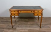 LOUIS XVI STYLE LEATHER TOPPED
