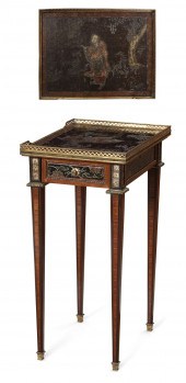 LOUIS XVI STYLE MAHOGANY & CHI