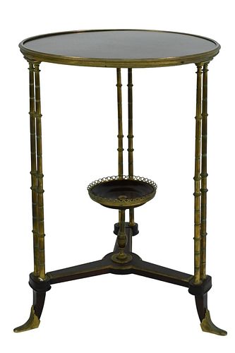 LOUIS XVI STYLE MAHOGANY AND GILT