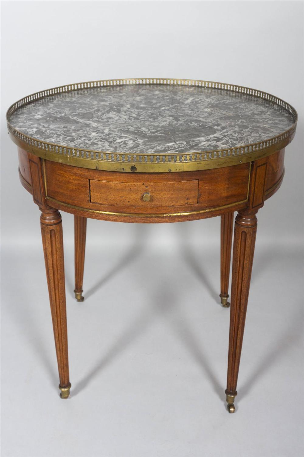 LOUIS XVI STYLE MAHOGANY BOUILLOTTE