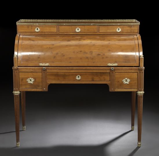 Louis XVI-Style Mahogany Bureau