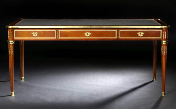 Louis XVI-Style Mahogany Bureau