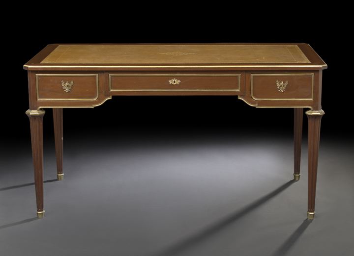 Louis XVI-Style Mahogany Bureau