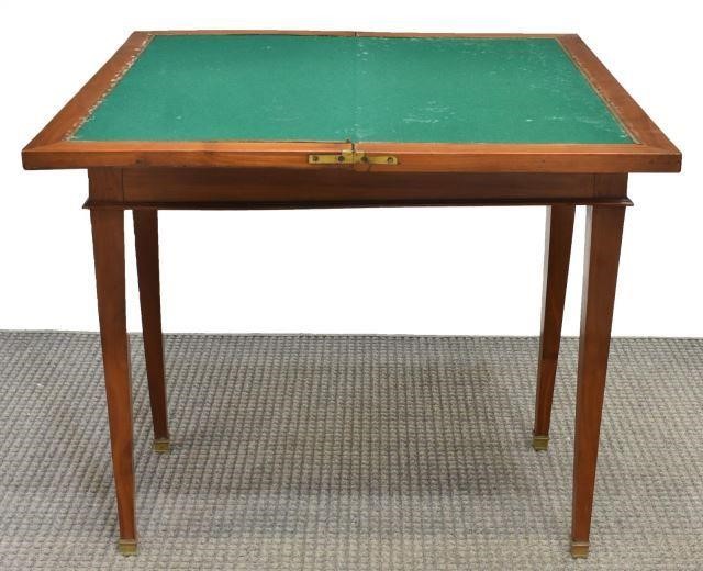 LOUIS XVI STYLE MAHOGANY FLIP TOP