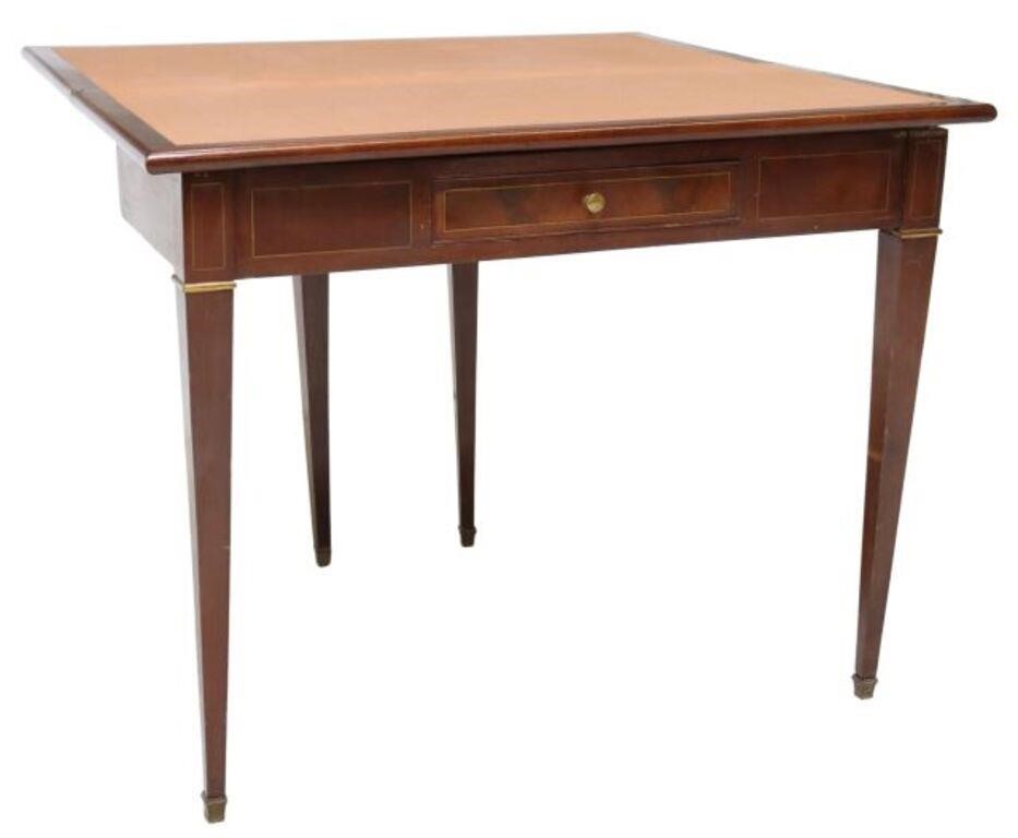LOUIS XVI STYLE MAHOGANY FLIP-TOP