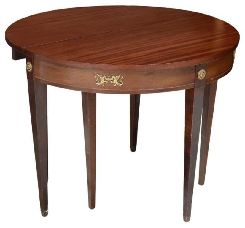 LOUIS XVI STYLE MAHOGANY FLIP-TOP