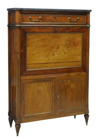 LOUIS XVI STYLE MAHOGANY SECRETAIRE