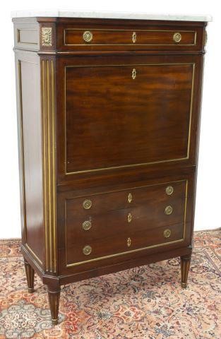 LOUIS XVI STYLE MAHOGANY SECRETAIRE