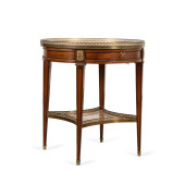 LOUIS XVI STYLE MARBLE TOP BOU