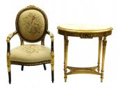 LOUIS XVI STYLE MARBLE TOP STA