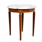 LOUIS XVI STYLE MARBLE TOP INL