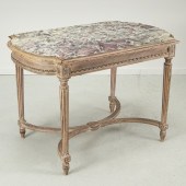 LOUIS XVI STYLE MARBLE TOP CEN