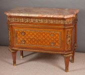 LOUIS XVI STYLE MARBLE-TOP AND