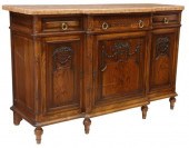 LOUIS XVI STYLE MARBLE-TOP BRE