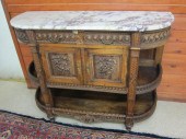 LOUIS XVI STYLE MARBLE-TOP BUF