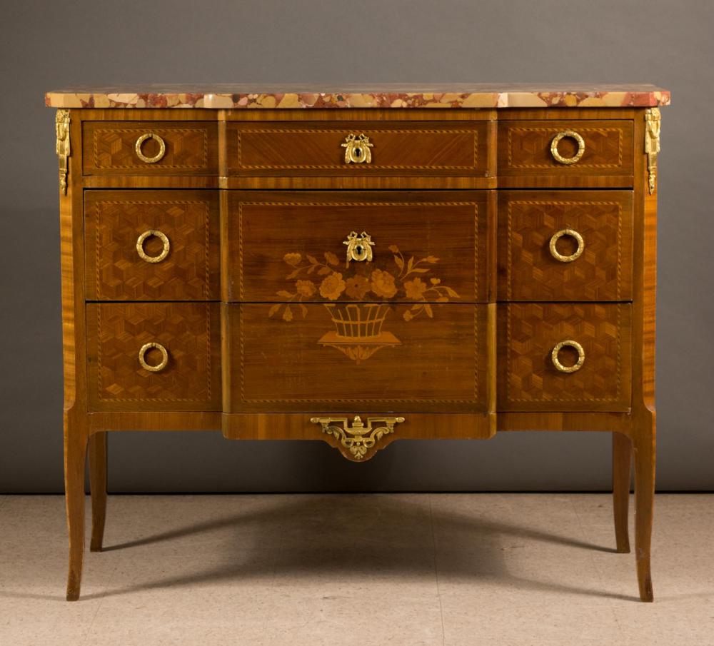 LOUIS XVI STYLE MARBLE-TOP