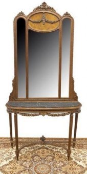 LOUIS XVI STYLE MARBLE-TOP CON
