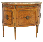 LOUIS XVI STYLE MARBLE-TOP DEM