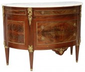 LOUIS XVI STYLE MARBLE-TOP DEM