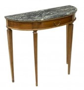 LOUIS XVI STYLE MARBLE-TOP DEM
