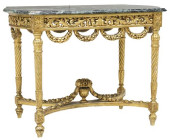 LOUIS XVI STYLE MARBLE-TOP GIL