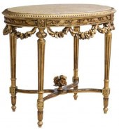 LOUIS XVI STYLE MARBLE-TOP GIL