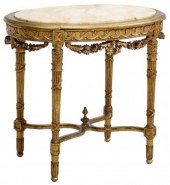 LOUIS XVI STYLE MARBLE-TOP GIL