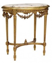 LOUIS XVI STYLE MARBLE-TOP GIL