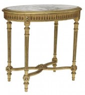 LOUIS XVI STYLE MARBLE-TOP GIL
