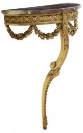 LOUIS XVI STYLE MARBLE-TOP GIL