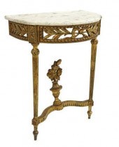 LOUIS XVI STYLE MARBLE-TOP GIL