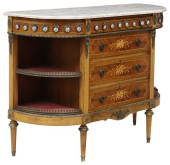 LOUIS XVI STYLE MARBLE-TOP INL