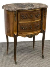 LOUIS XVI STYLE MARBLE-TOP KID