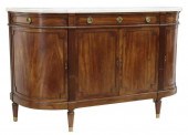 LOUIS XVI STYLE MARBLE-TOP MAH