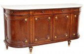 LOUIS XVI STYLE MARBLE-TOP MAH