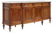 LOUIS XVI STYLE MARBLE-TOP MAH