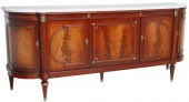 LOUIS XVI STYLE MARBLE-TOP MAH