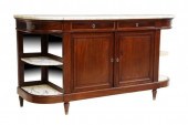 LOUIS XVI STYLE MARBLE-TOP MAH