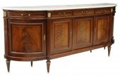 LOUIS XVI STYLE MARBLE-TOP MAH