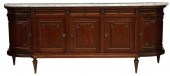 LOUIS XVI STYLE MARBLE-TOP MAH