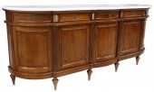 LOUIS XVI STYLE MARBLE-TOP MAH