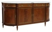 LOUIS XVI STYLE MARBLE-TOP MAH