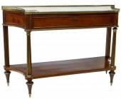LOUIS XVI STYLE MARBLE-TOP MAH