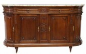 LOUIS XVI STYLE MARBLE-TOP MAH